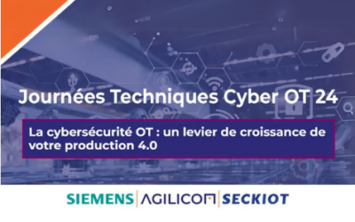 Journées Techniques Cyber OT 24 « Un levier de croissance de votre production 4.0 »